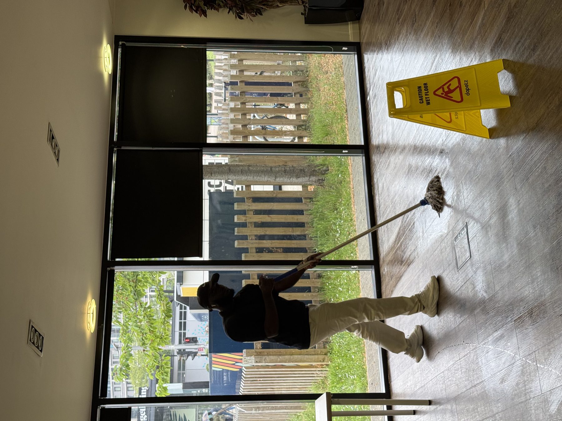 Kraphie team preparing a venue for an event